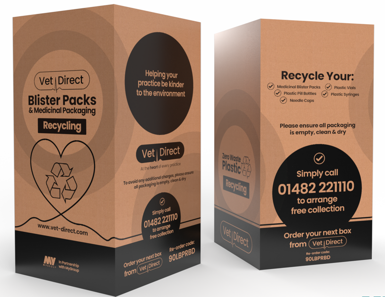 blister pack and medicinal packaging recycling box