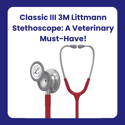 Classic III Stethoscope in Red - Ideal Stethoscope for Vet Nurses & Students