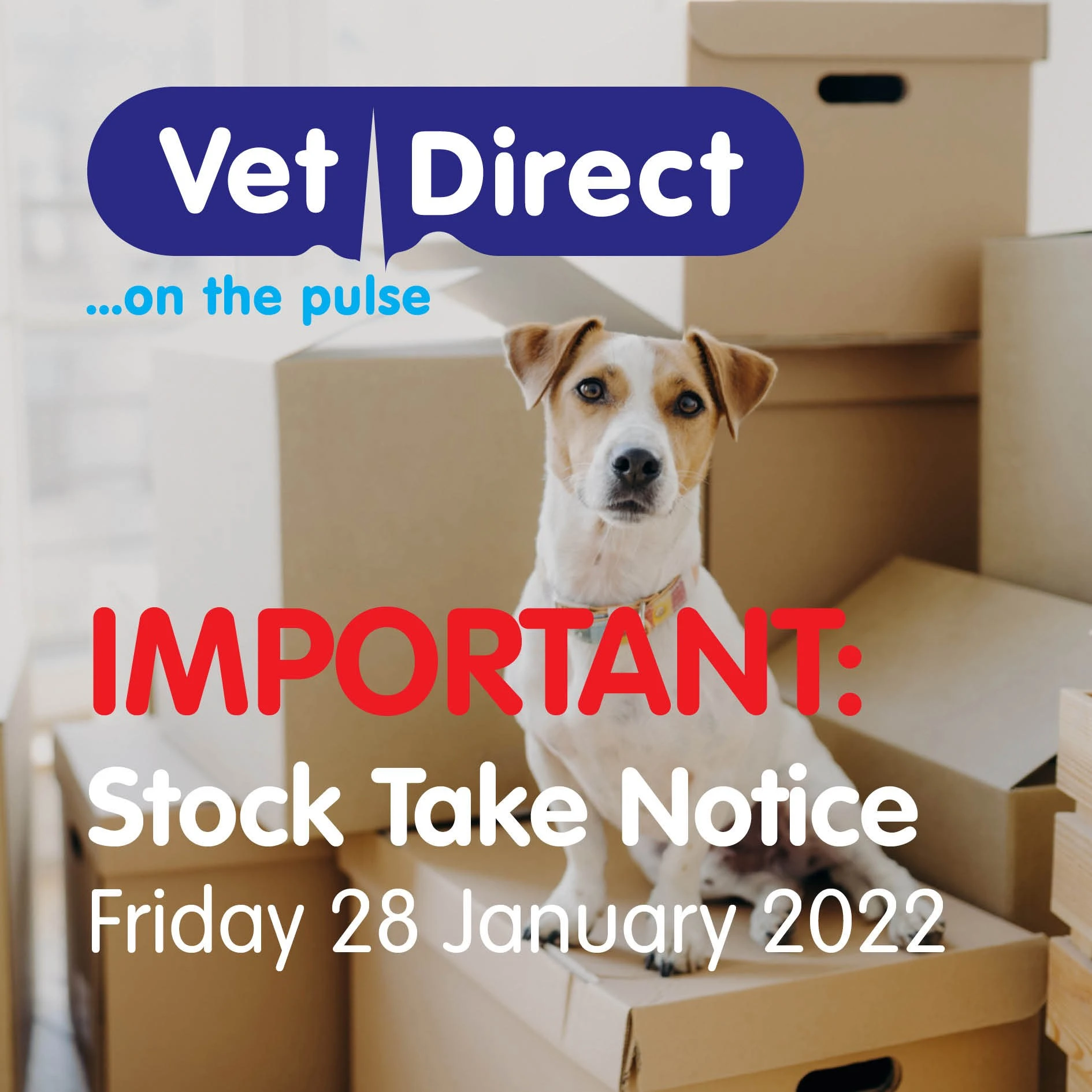 Stock Take Notice: Friday 28 January 2022