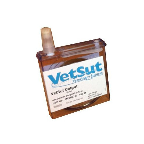 VetSut Catgut Cass Size Metric 8Â  (USP 4) Suture*30M