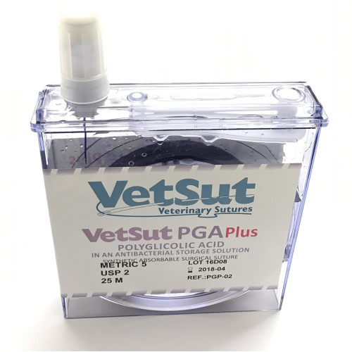 VetSut PGA PLUS (in anti-bacterial storage solution) Reel Metric 7 (USP 5) Violet*25M