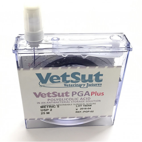 VetSut PGA PLUS (in anti-bacterial storage solution) Reel Metric 1.5 (USP 4/0) Violet*25M