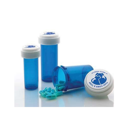Pet Print BLUE 145cc Child Resistant Vials Includes Caps (40D) *150