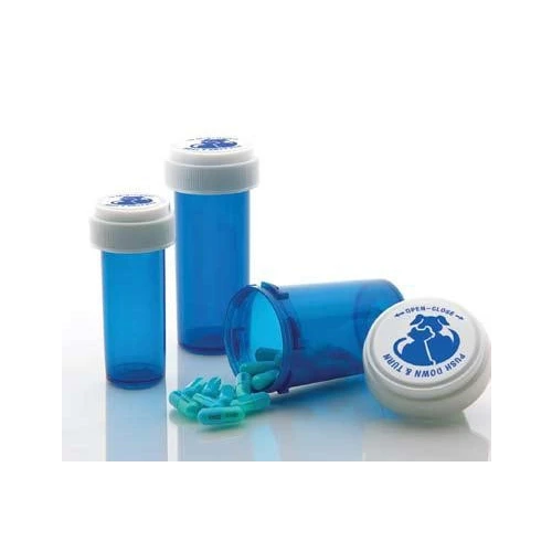 Pet Print BLUE 60cc Child Resistant Vials Includes Caps (16D) *230