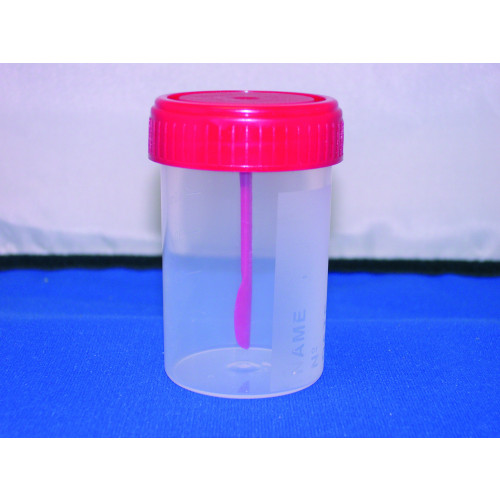 Sterile Container With Spoon Screw Cap 60ml ( 62 x 44 mm ) x 100