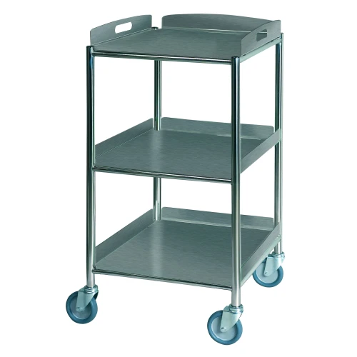 Surgical Trolley with 3 Trays - Small 860(H)x460(W)x520(D) *1