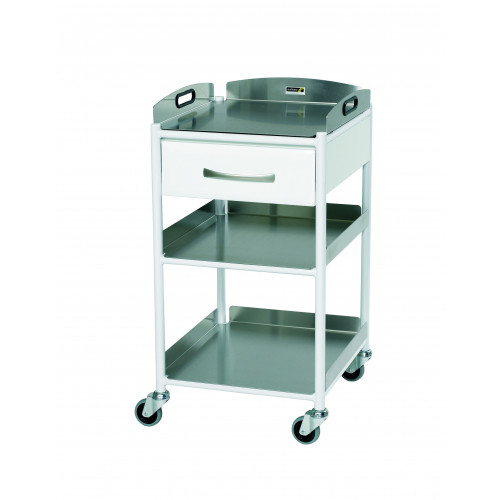 Dressing Trolley with 3 Stainless Steel Effect Trays - Small 860(H)x460(W)x520(D) *1