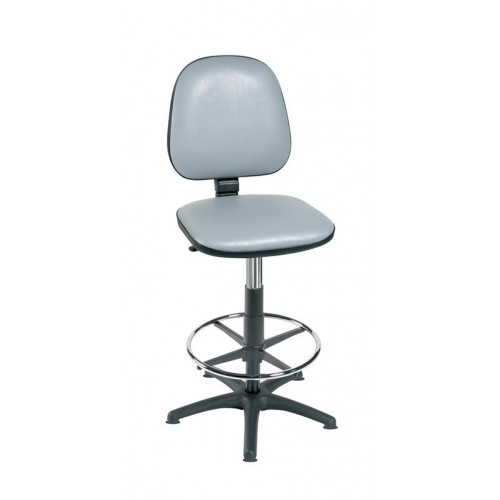 HIGH LEVEL GAS-LIFT CHAIR WITH FOOT RING (SPECIFY COLOUR)