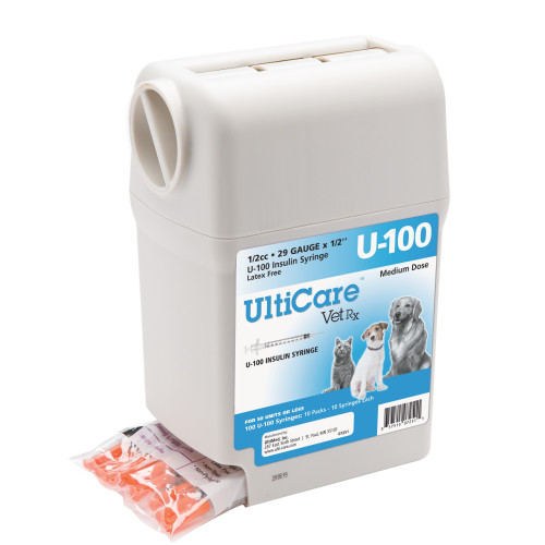 UltiCare (with UltiGuard) U-100 0.5ml 29g x 1/2" Insulin Syringe*100