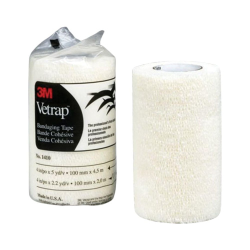 Vetrap Cohesive Bandage 10cm x 4.5M White 3M*1