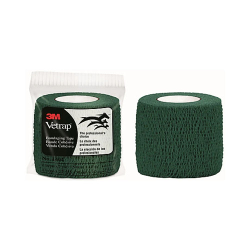 3M Vetrap Cohesive Bandage 5cm x 4.5M Hunter Green