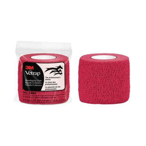 Vetrap Cohesive Bandage 5cm x 4.5m Red