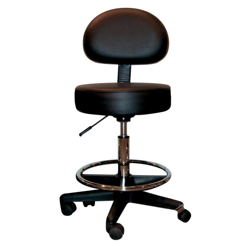 Pro-Seat Chair with Foot Ring (MS01H)  (Height Adjustable 58-78cm) Black*1