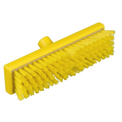 DECK SCRUBBER 300mm - Very Stiff Bristle - YELLOW*1