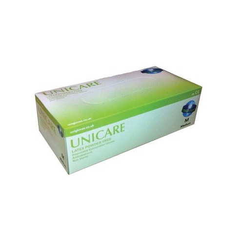 Unicare Latex Powder FREE Gloves Medium