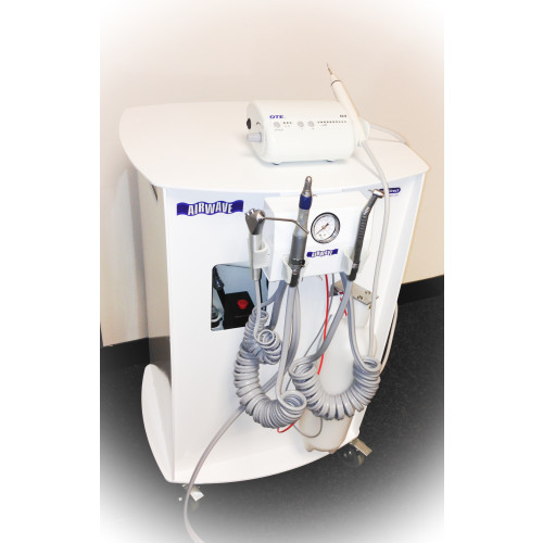 AirWave Dental III PLUS LED Scaler & High Speed Handpiece - Powered by Bambi DC75/150V Compressor *1