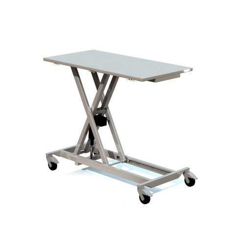 Mobile Table Stainless Table - ultra smooth electric movement w/ rechargable battery 120x64x 22-99cm*1