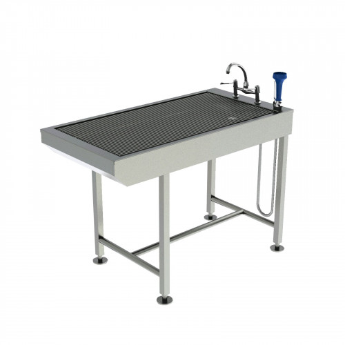 Slimline Tub Table - All stainless steel - designed for dentistry with Knee space 130x65x91.5cm*1