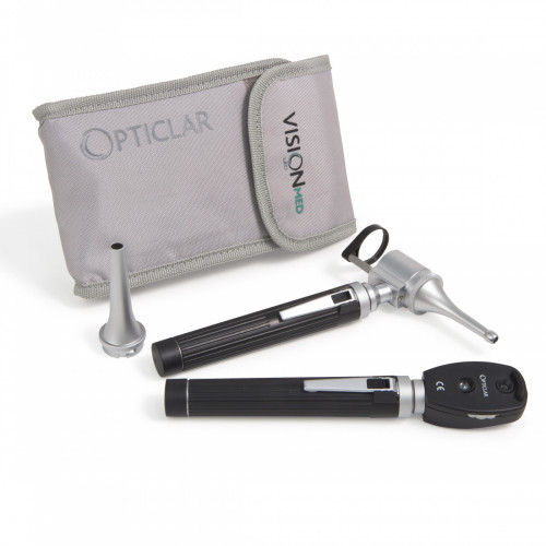 Opticlar Vision P2 Mini Veterinary Diagnostic Set - Metal Specula