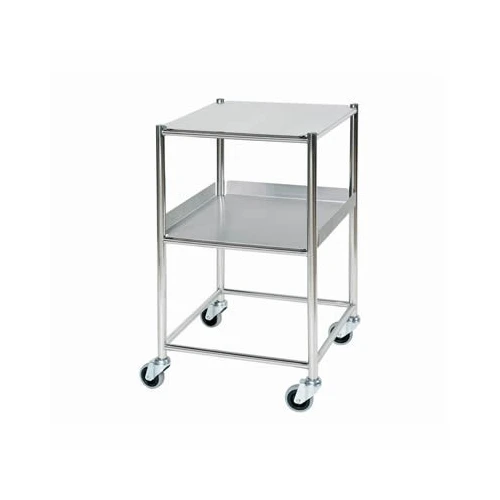 Small Stainless Steel Surgical Trolley 1 Shelf & 1 Tray - Small 860(H)x460(W)x520(D)*1