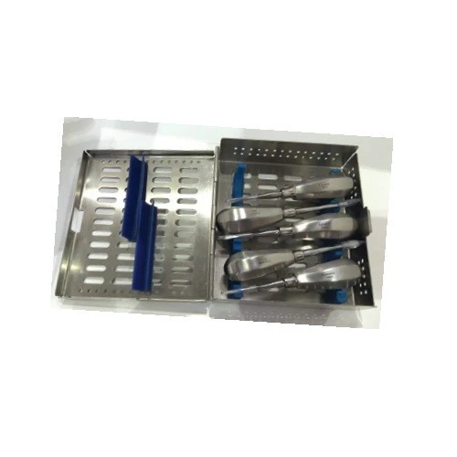 Dental LUXATOR Kit Stubby (Small) Handle Set of 5 (1-5mm) in Autoclavable Box*1