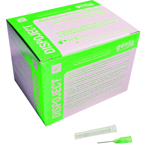DISPOJECT Disposable Needle 16mm x 0.8 (21g x 5/8 inch)*100