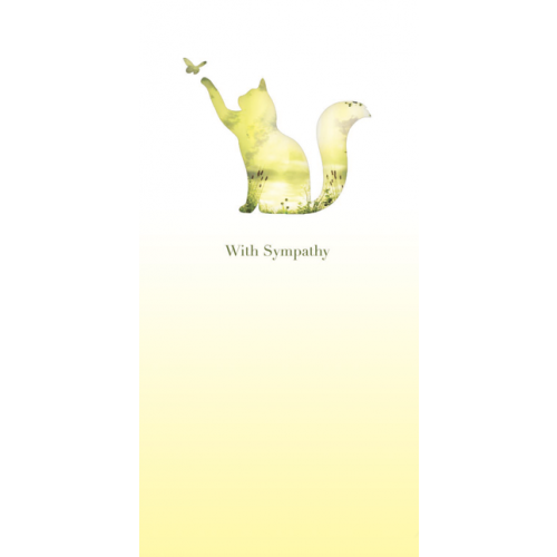 Sympathy Cards - Meadow Cat x 25