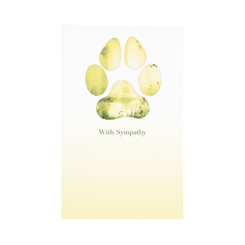 Sympathy Card Meadow Paw