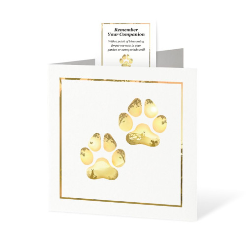 Sympathy Card with Seed Pack - Gateway Paw