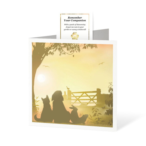 Sympathy Card with Seed Pack - Gateway Sml Animals