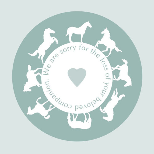 Pet Sympathy Cards - Circle of Horses