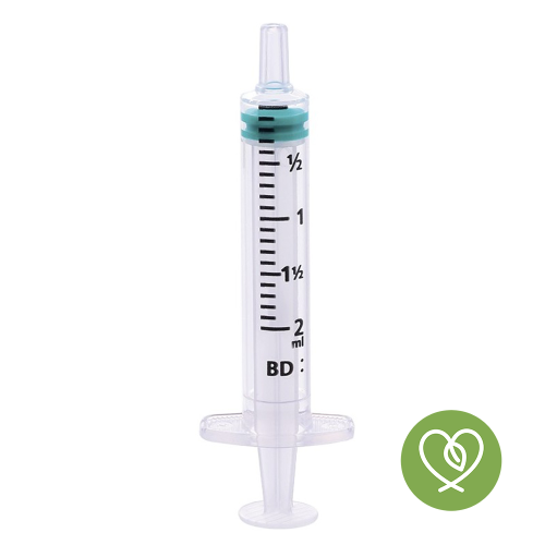 BD Emerald Hypodermic Syringe - Luer Slip Concentric - 2ml x 100
