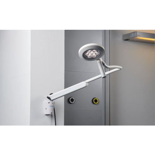 Coolview wall mounted examination light & wall bracket with cable entry