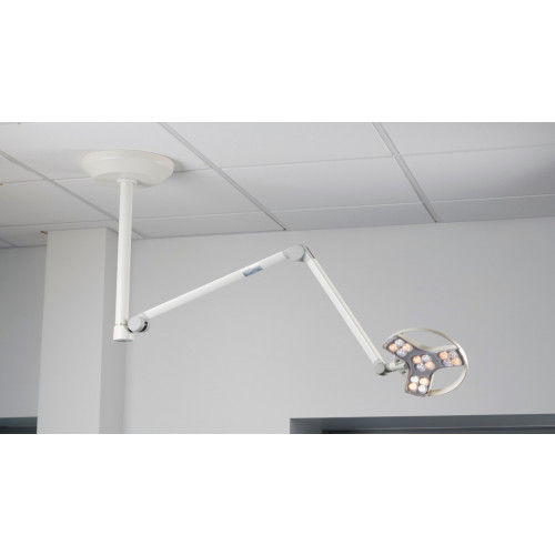 Coolview ceiling mounted examination light & full rotation ceiling pole