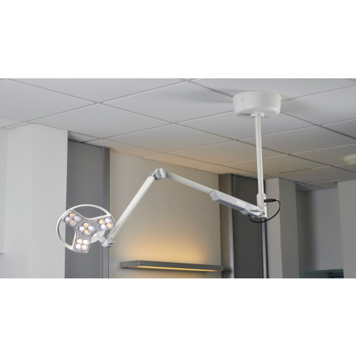 Coolview CLED23 T1 ceiling mounted examination light & Limited Rotation Ceiling Pole