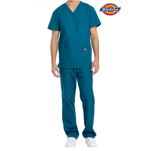 Dickies DKE520C Unisex Scrub Top and Trouser Set Caribbean Blue XS