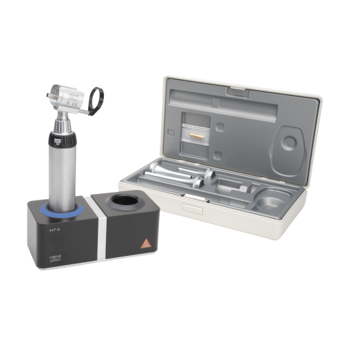 Heine Otoscope 3.5V (Li-lon, 4 NT) Set 2 - Slit Head Otoscope, Specula Set and Desktop Charger