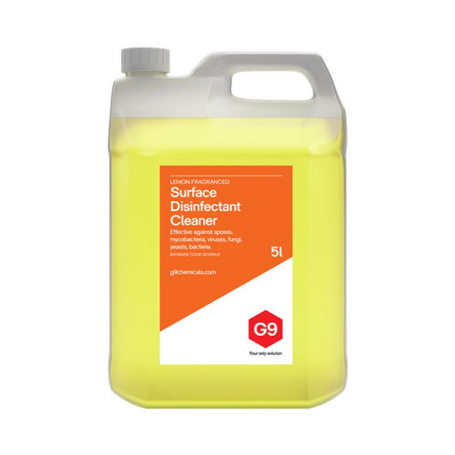 G9 High Level Surface Disinfectant Lemon 5L