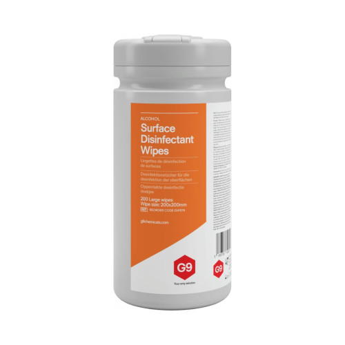 G9 Alcohol Disinfectant Wipes - Large Drum (200mm x 200mm)
