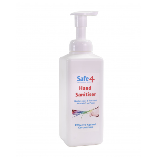 Safe4 - Alcohol Free Foam Sanitiser 600ml