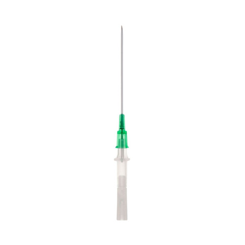 Jelco green IV catheter in size 18G x 1.77 inch