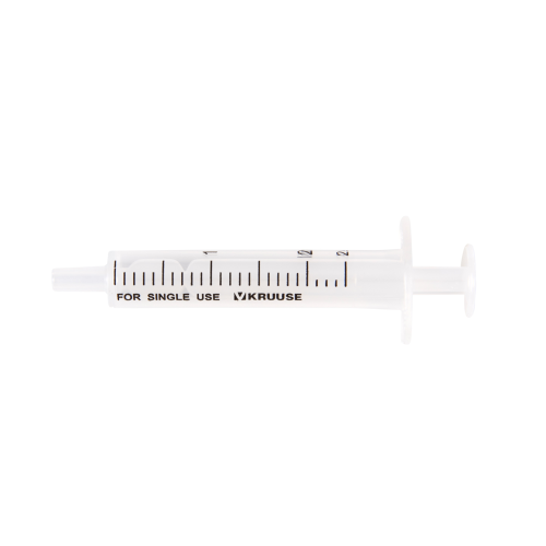 KRUUSE Disposable Syringe 2 comp. 2ml c/n00