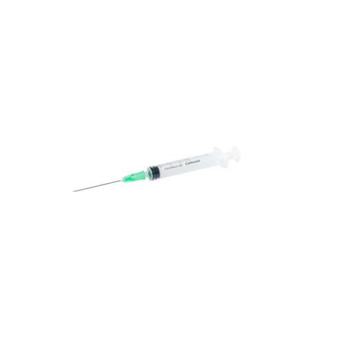 KRUUSE Disposable Syringe with Needle 3-comp 2->3 ml 21G x 1½00