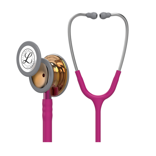 3M Littmann Classic III Stethoscope Colour: High Polish Copper Chestpiece, Raspberry Tube