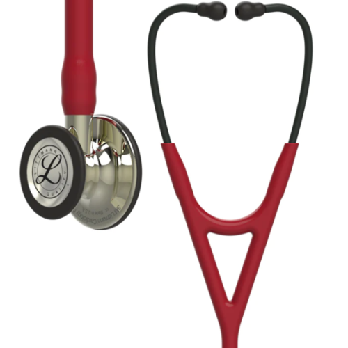 3M Littmann Cardiology Stethoscope Burgundy with Champagne Chestpiece and Champagne Stem