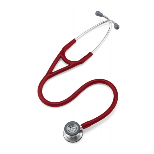 3M Littmann Cardiology Stethoscope, Standard Finish Chestpiece, Burgundy Tube