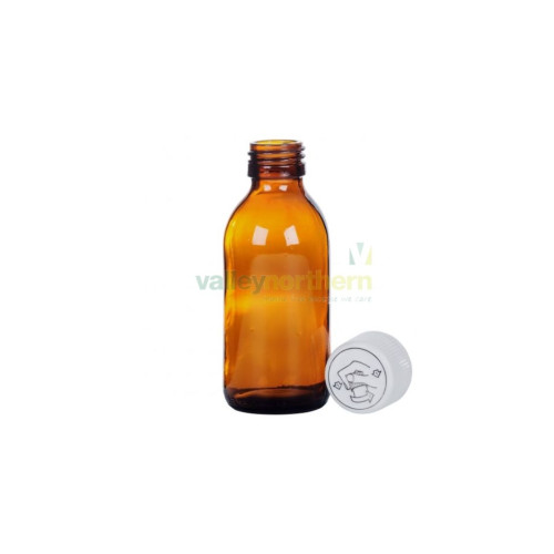 Pharmasafe Capped Glass Medicine Bottle 150ml
