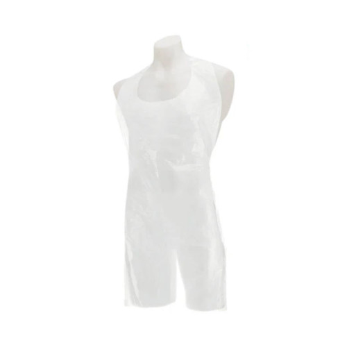 White Polythene Aprons - 69 x 117cm (Pack of 100)