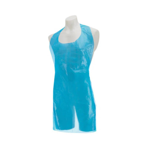 Blue Polythene Aprons - 69 x 117cm (Pack of 100)