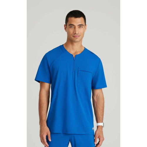 Barco Skechers Slip-ins Flex Knit Scrub Top in Royal Blue - XL